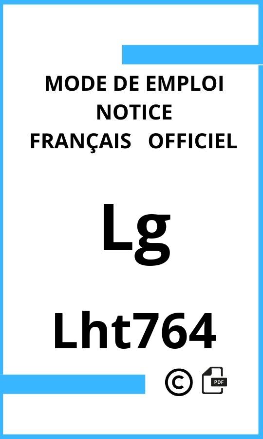 Lg Lht764 Mode d'emploi Français