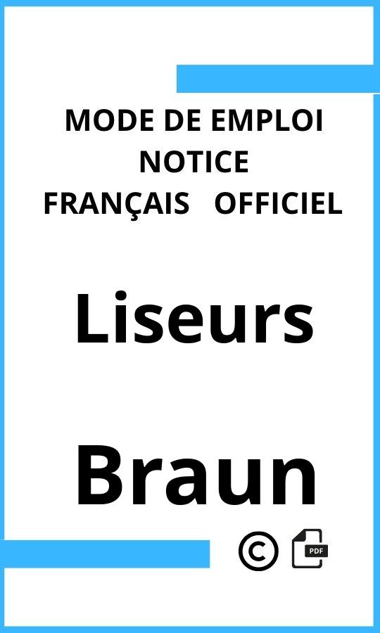 Liseurs Braun Mode d'emploi Français