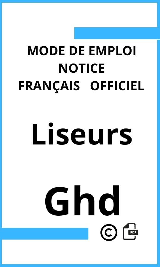 Liseurs Ghd Mode d'emploi Français