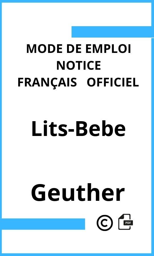 Lits-Bebe Geuther Mode d'emploi Français