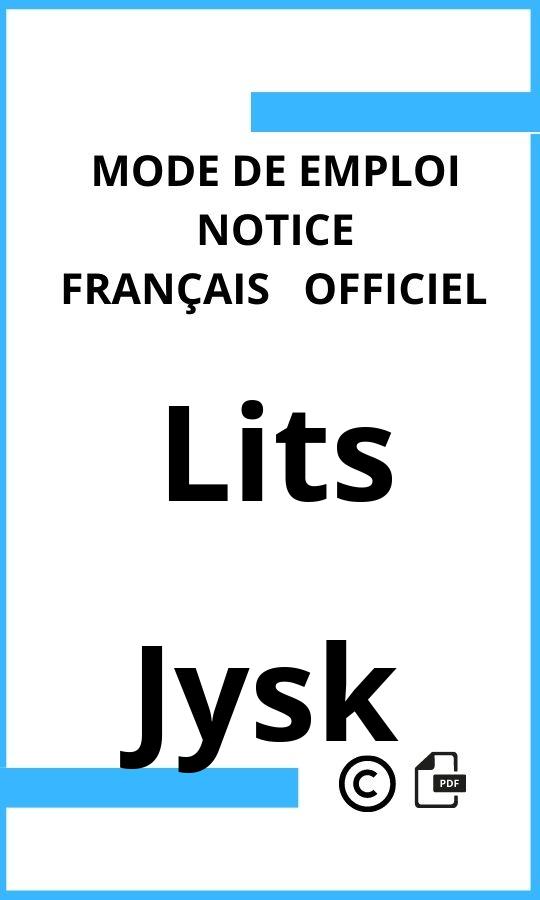 Mode d'emploi four Lits Jysk Français