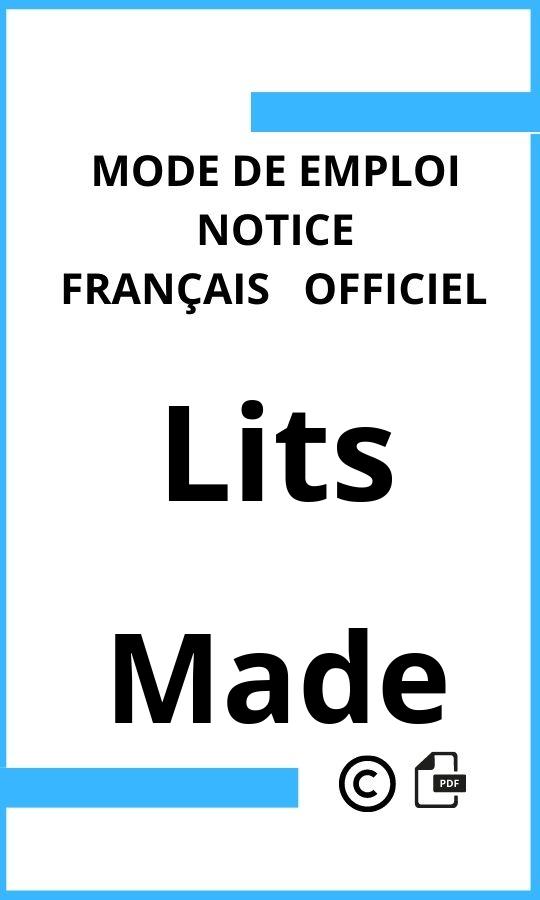 Mode d'emploi four Lits Made Français