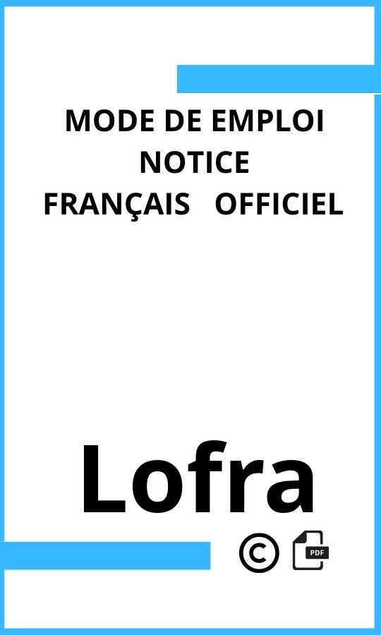 Mode d'emploi four  Lofra Français