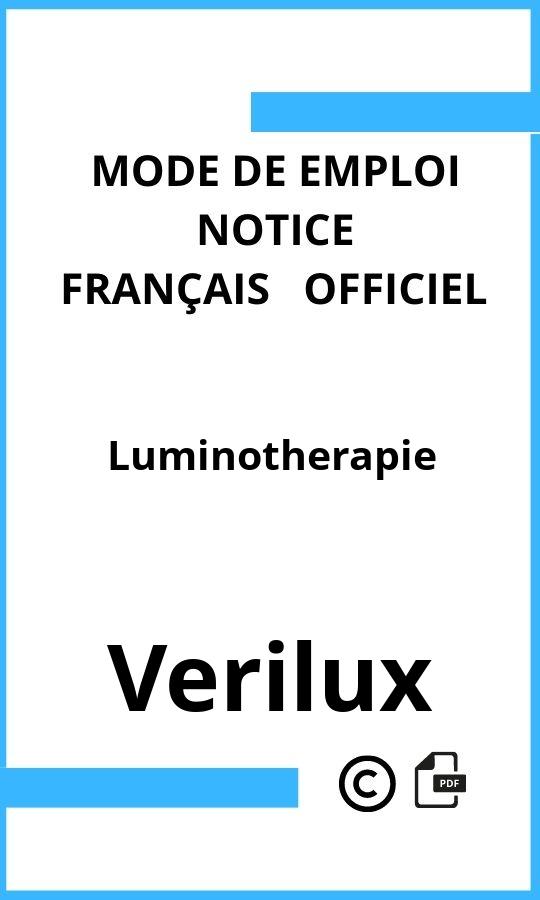 Verilux Luminotherapie Mode d'emploi Français