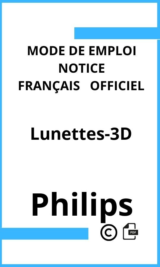 Mode d'emploi four Philips Lunettes-3D Français