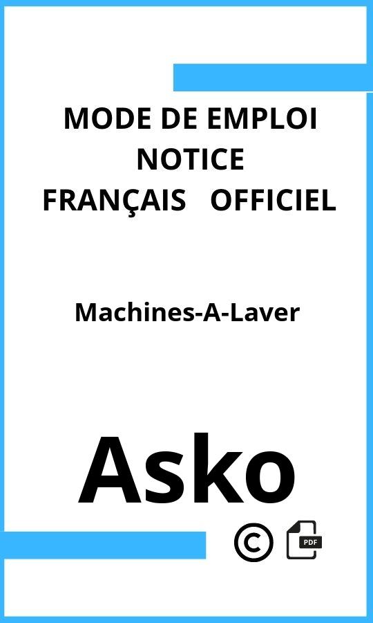 Mode d'emploi four Asko Machines-A-Laver Français