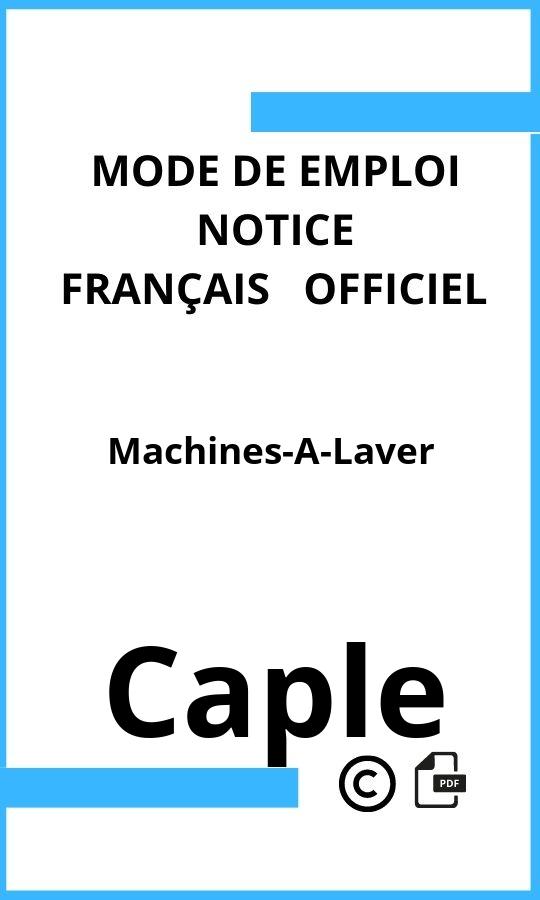 Mode d'emploi four Machines-A-Laver Caple Français