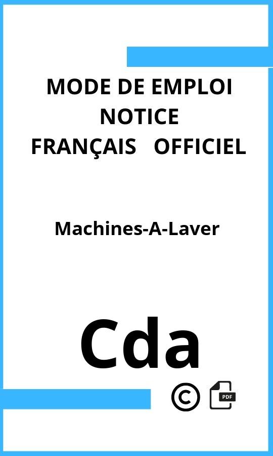 Mode d'emploi four Machines-A-Laver Cda Français