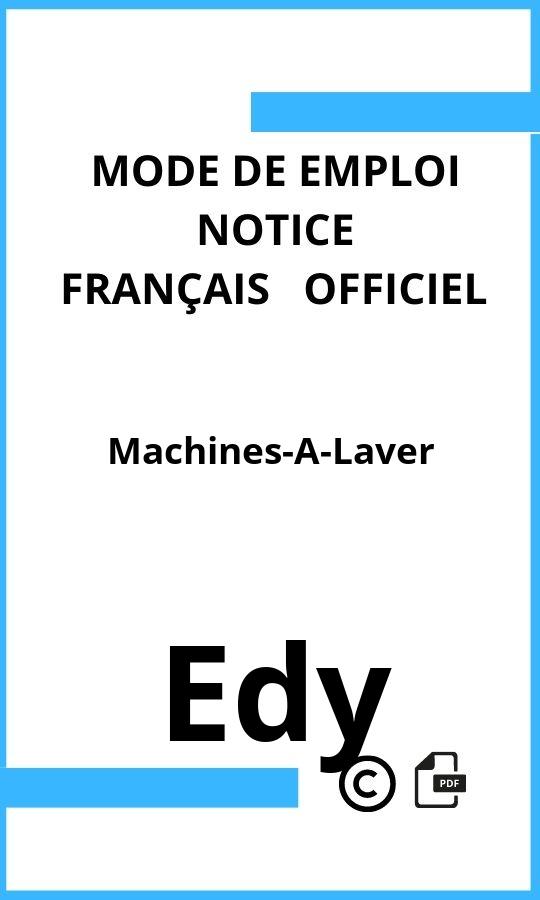 Mode d'emploi four Machines-A-Laver Edy Français