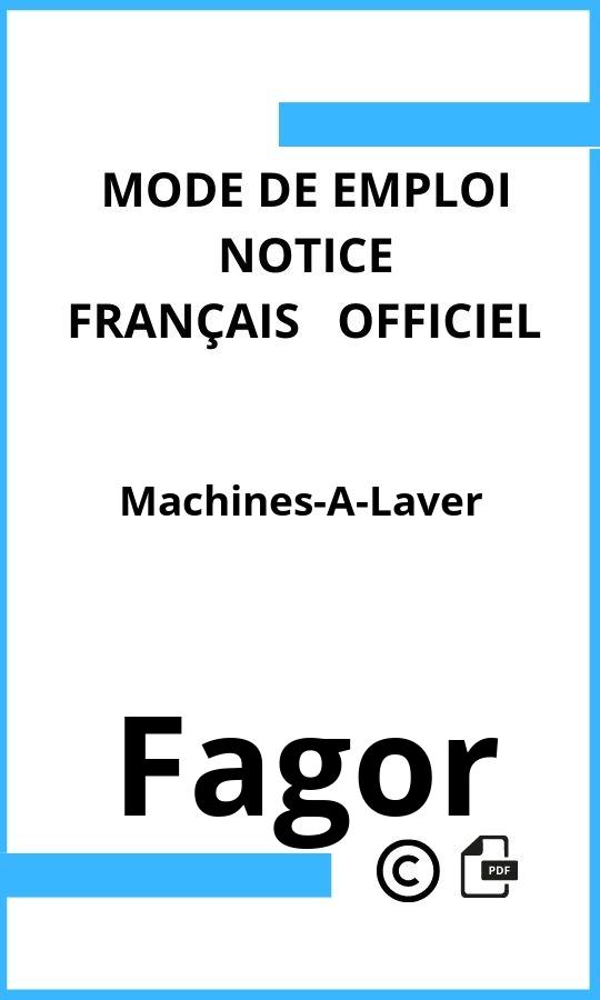 Fagor Machines-A-Laver Mode d'emploi Français