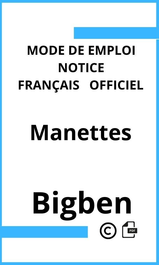 Bigben Manettes Mode d'emploi Français