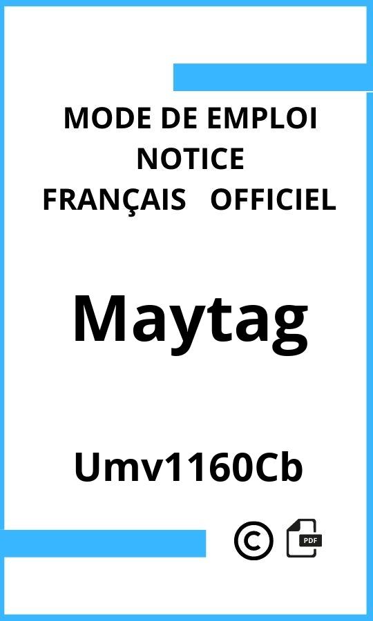 Maytag Umv1160Cb Mode d'emploi Français