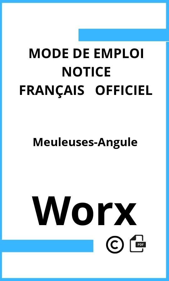 Meuleuses-Angule Worx Mode d'emploi Français