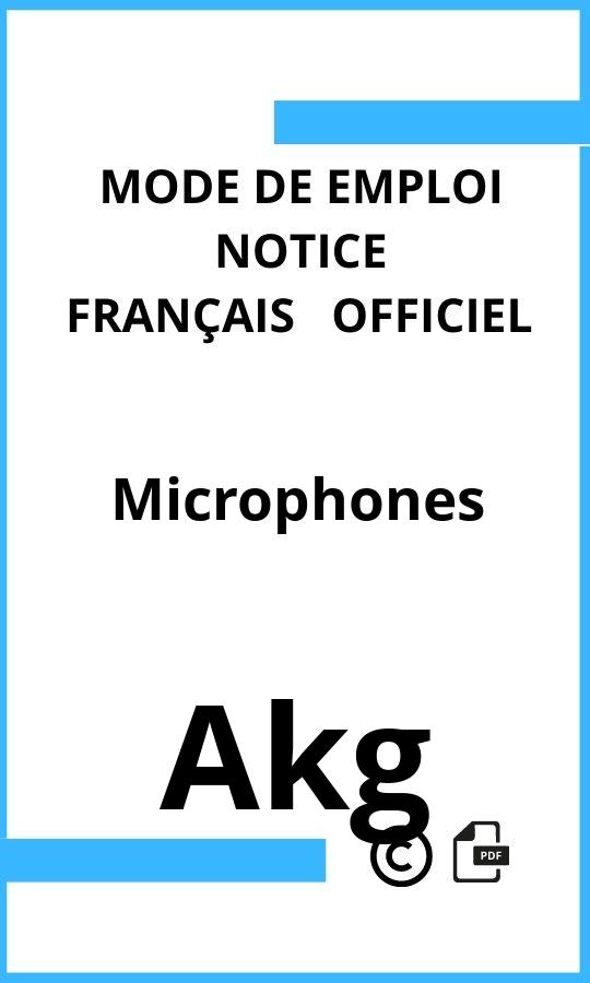 Akg Microphones Mode d'emploi Français