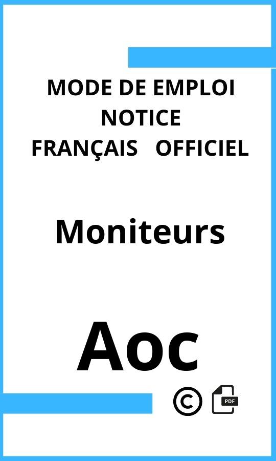 Aoc Moniteurs Mode d'emploi Français