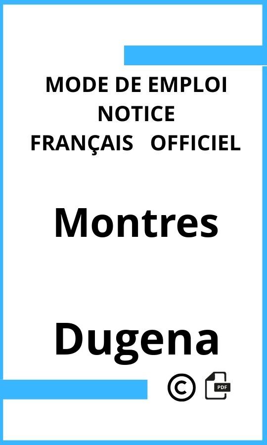 Mode d'emploi four Montres Dugena Français