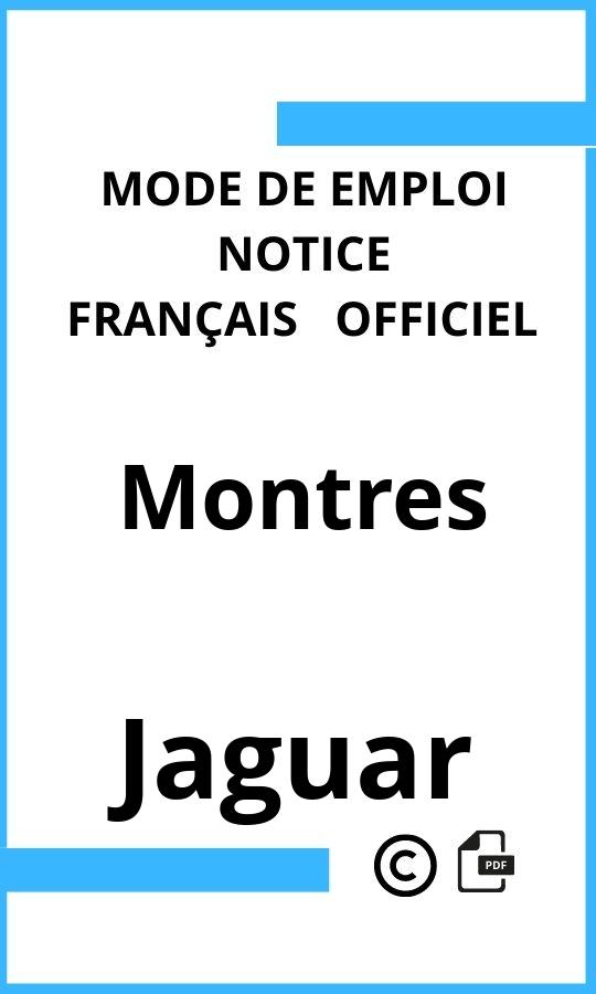 Mode d'emploi four Montres Jaguar Français