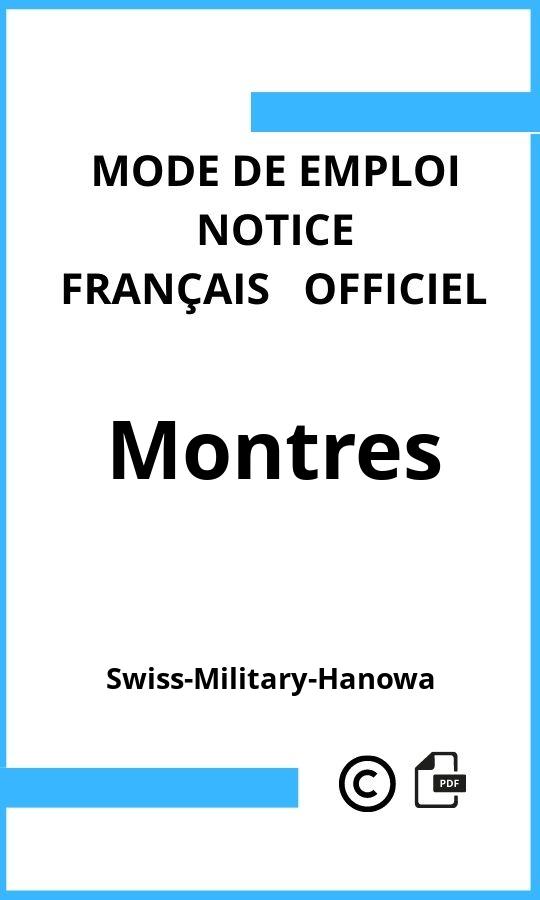 Montres Swiss-Military-Hanowa Mode d'emploi Français