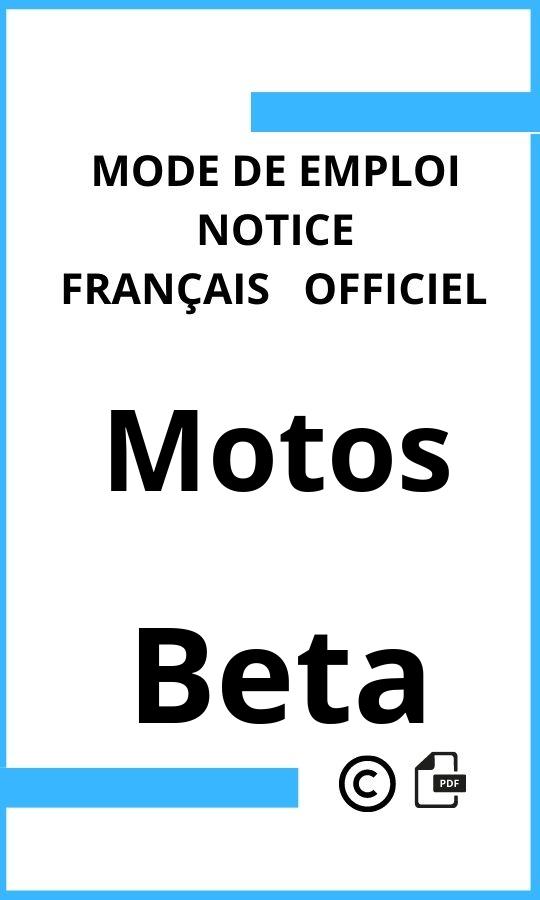 Beta Motos Mode d'emploi Français