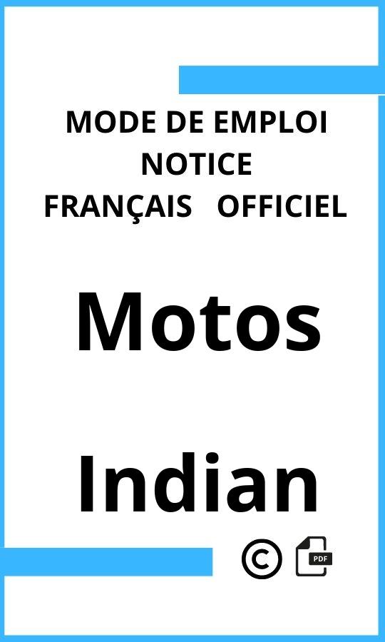 Mode d'emploi four Motos Indian Français