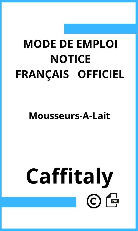 Mode d'emploi four Mousseurs-A-Lait Caffitaly Français