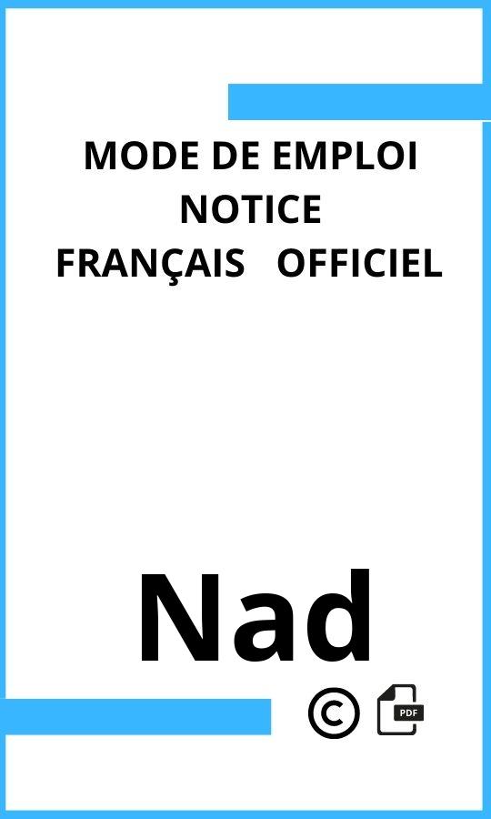 Mode d'emploi four  Nad Français