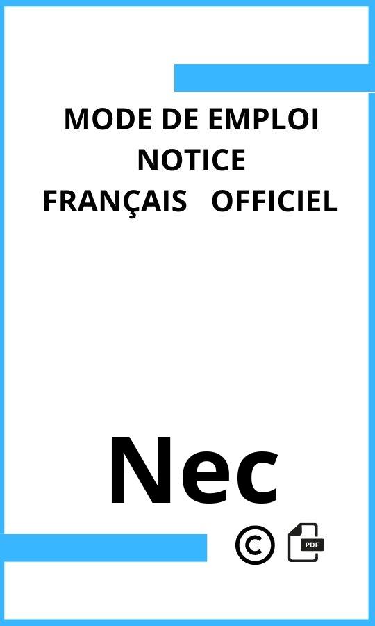  Nec Mode d'emploi Français