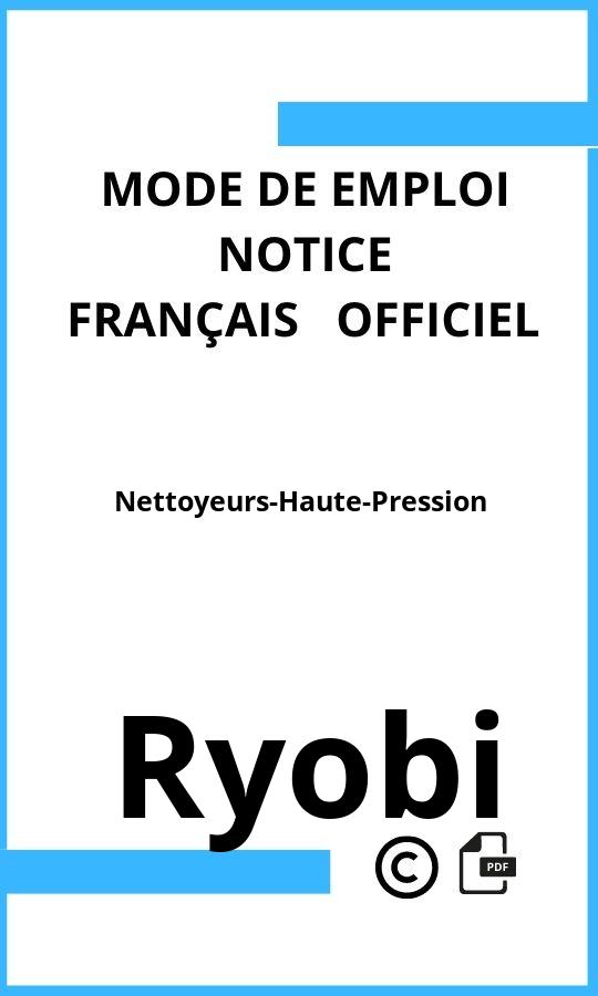 Mode d'emploi four Nettoyeurs-Haute-Pression Ryobi Français