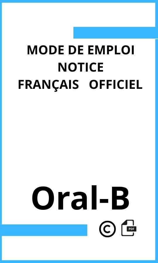 Oral-B  Mode d'emploi Français