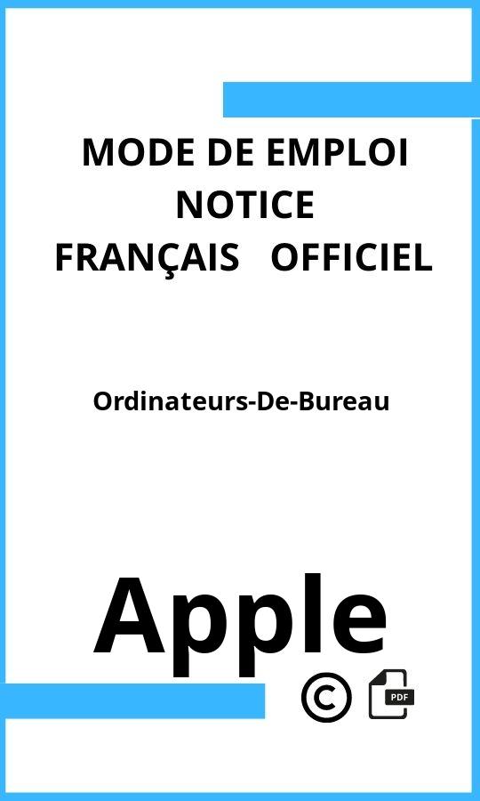 Apple Ordinateurs-De-Bureau Mode d'emploi Français