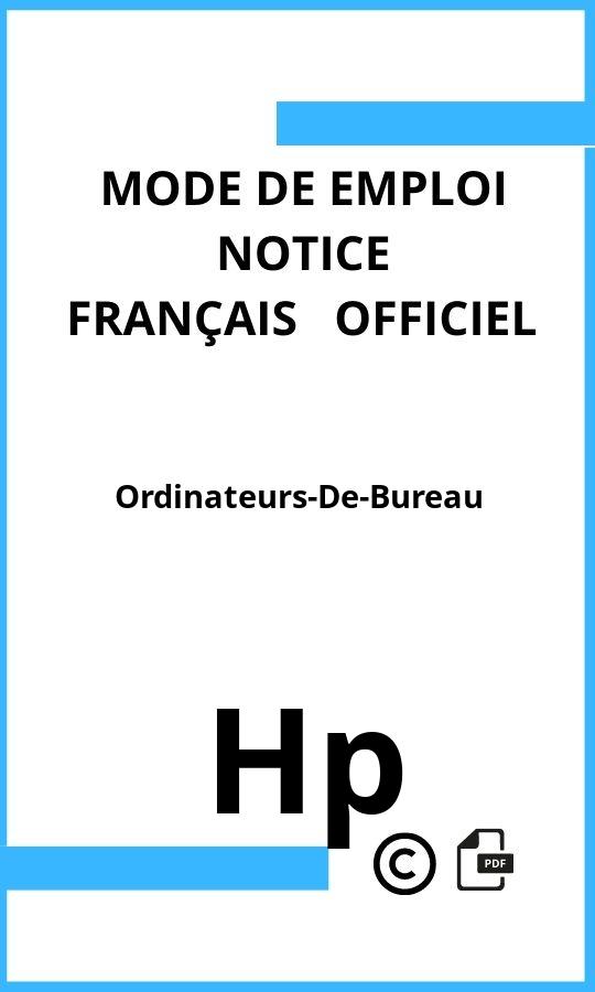 Mode d'emploi four Ordinateurs-De-Bureau Hp Français