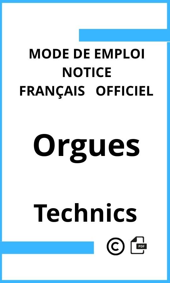 Mode d'emploi four Technics Orgues Français