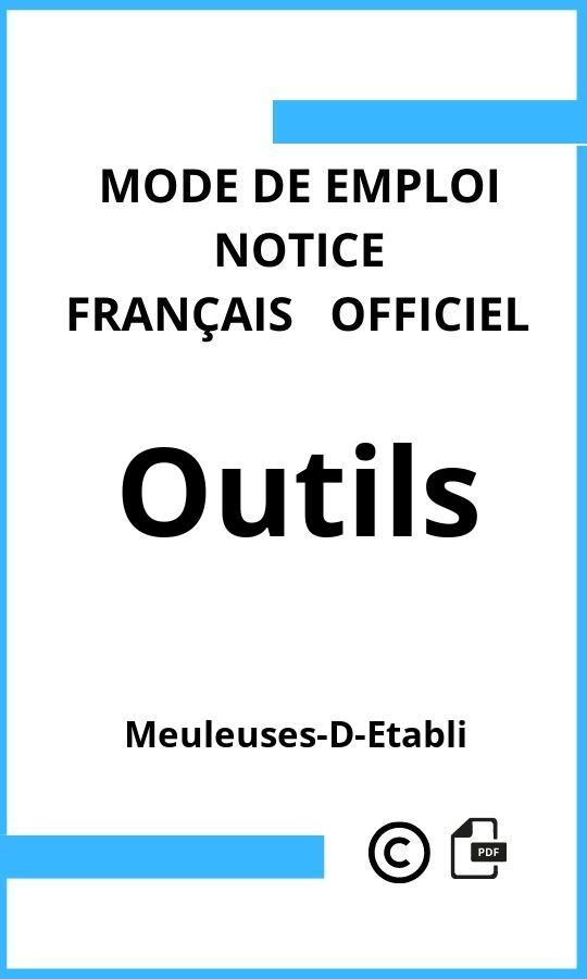 Mode d'emploi four Outils Meuleuses-D-Etabli Français