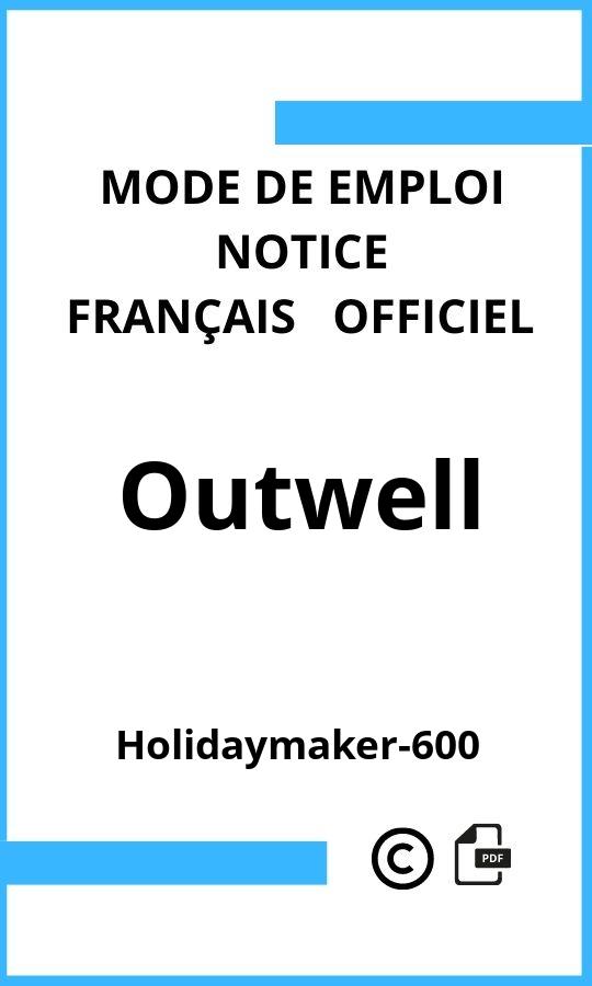 Holidaymaker-600 Outwell Mode d'emploi Français