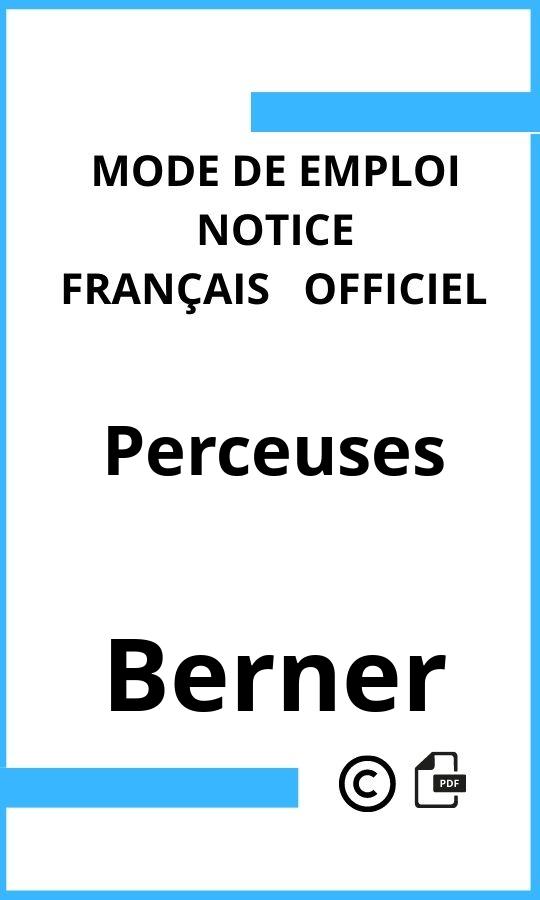 Berner Perceuses Mode d'emploi Français