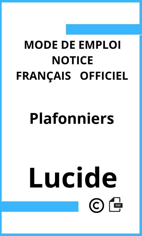 Mode d'emploi four Plafonniers Lucide Français