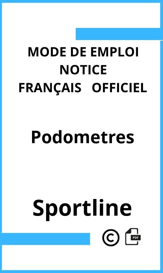 Mode d'emploi four Podometres Sportline Français