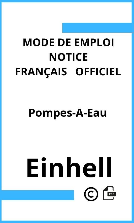 Mode d'emploi four Pompes-A-Eau Einhell Français