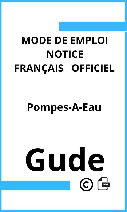 Mode d'emploi four Gude Pompes-A-Eau Français