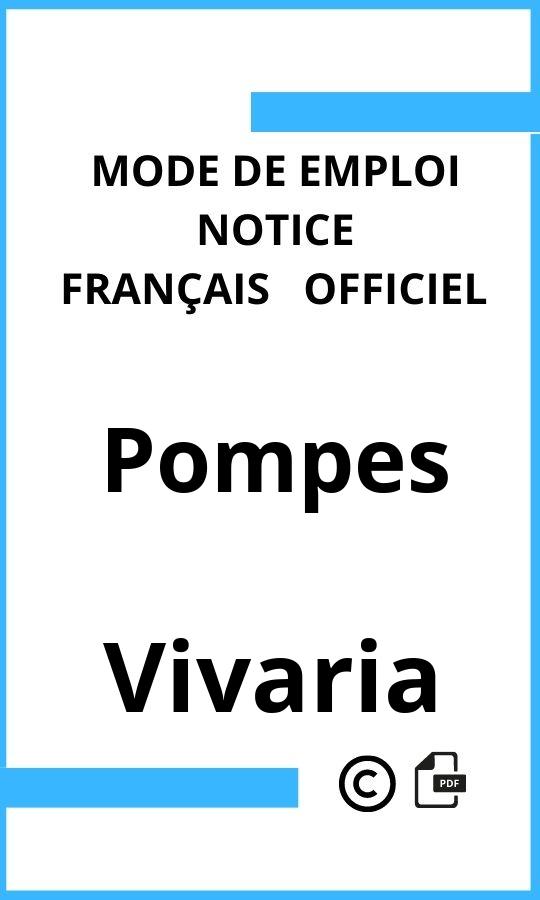 Vivaria Pompes Mode d'emploi Français