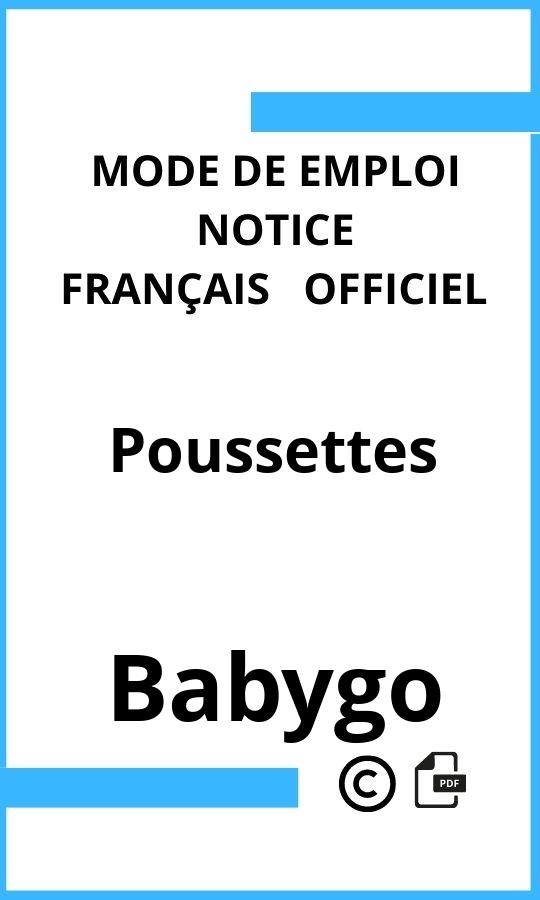 Mode d'emploi four Poussettes Babygo Français