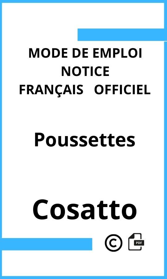 Cosatto Poussettes Mode d'emploi Français