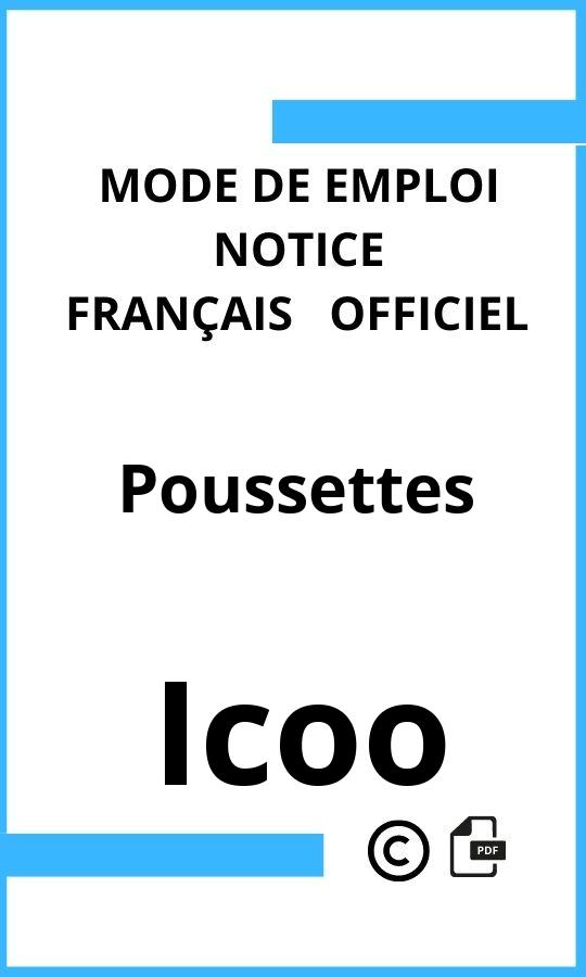 Poussettes Icoo Mode d'emploi Français