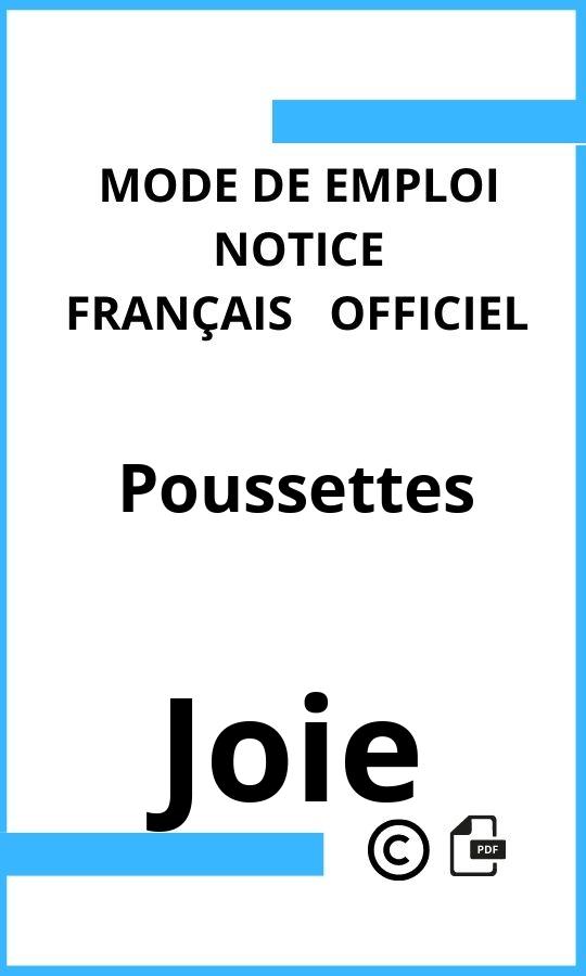 Joie Poussettes Mode d'emploi Français