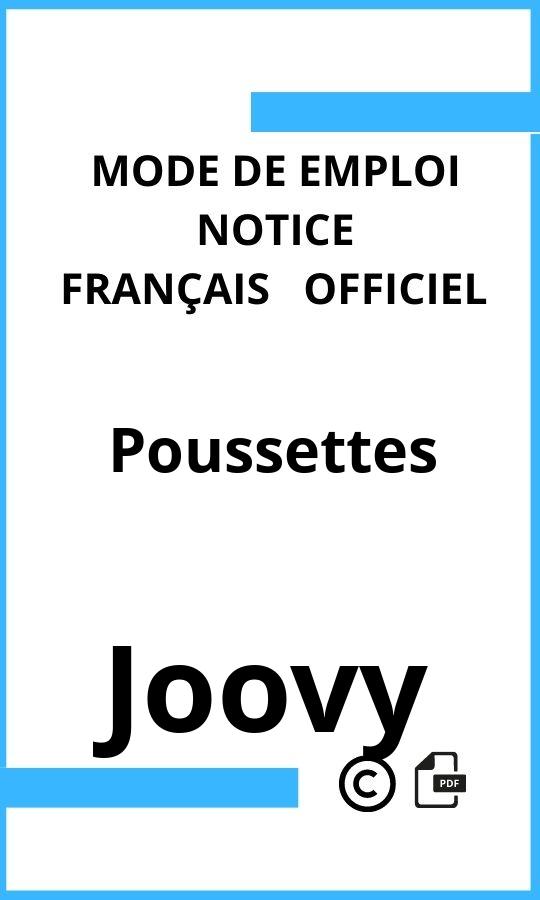 Mode d'emploi four Joovy Poussettes Français