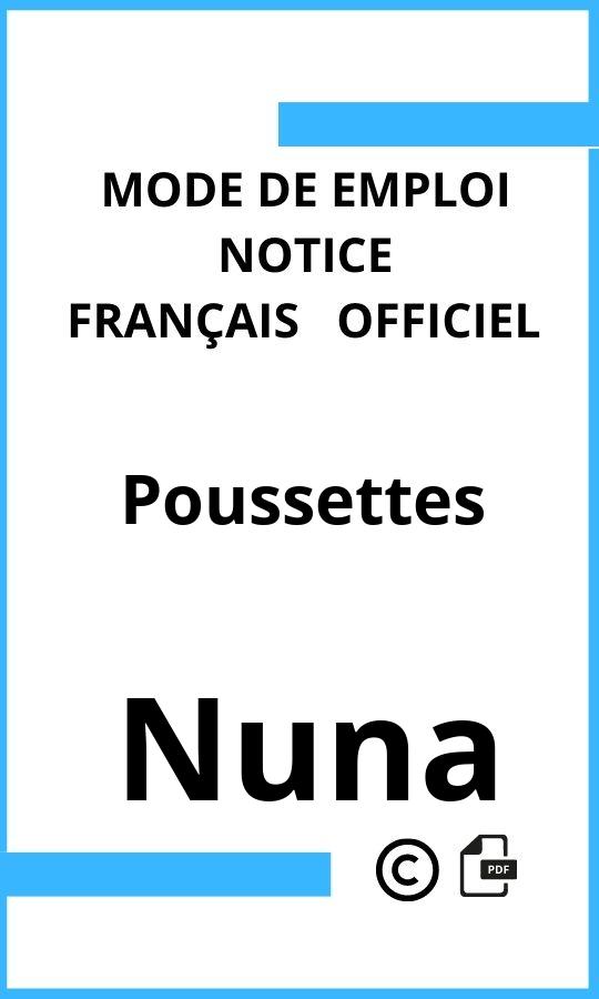 Poussettes Nuna Mode d'emploi Français