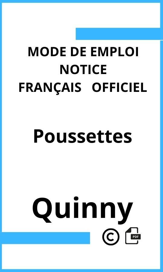 Quinny Poussettes Mode d'emploi Français