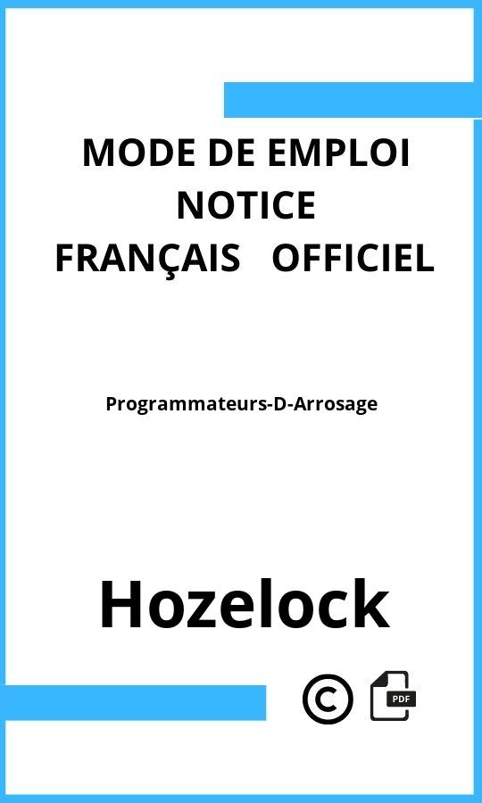 Programmateurs-D-Arrosage Hozelock Mode d'emploi Français