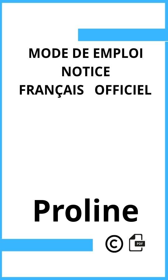 Mode d'emploi four  Proline Français