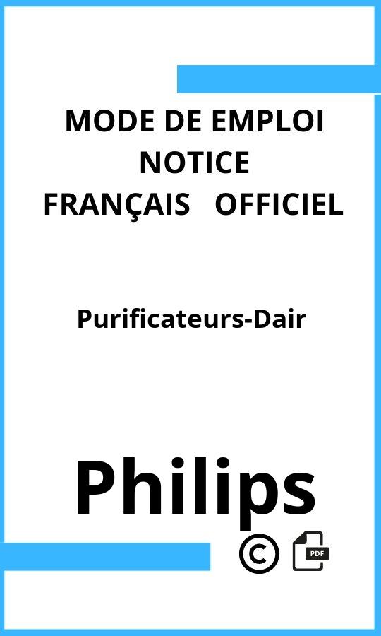 Purificateurs-Dair Philips Mode d'emploi Français